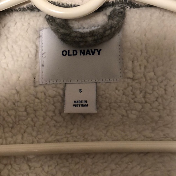 Old navy Sherpa Moto jacket, size small. - Picture 3 of 4